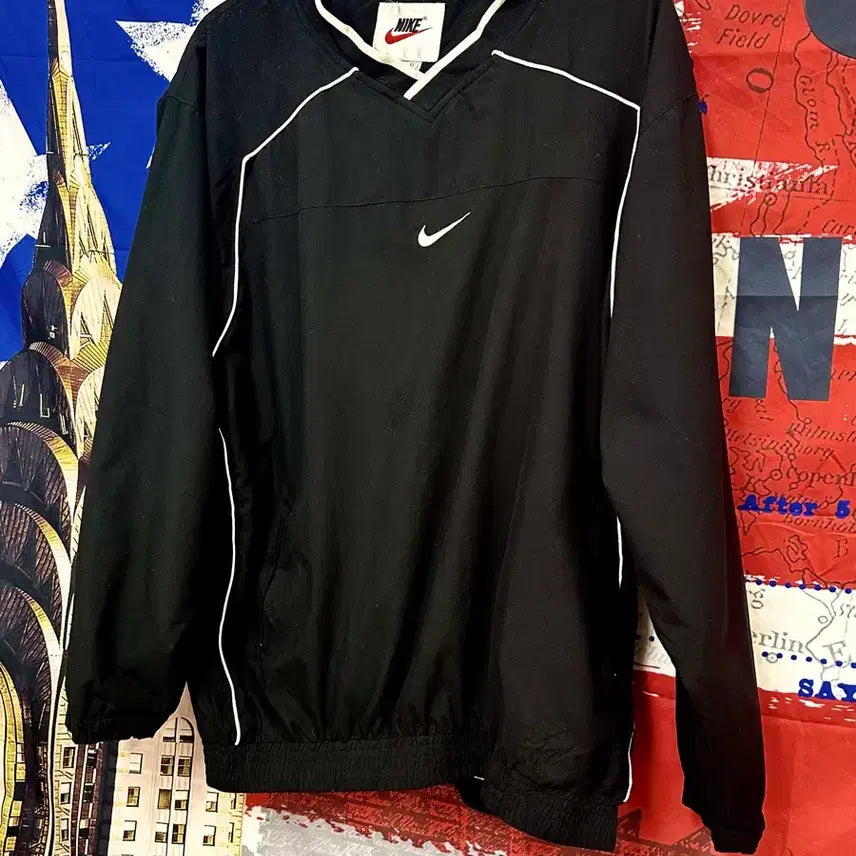 [BUNJANG] Nike Old School Street Oversized Windbreaker Jacket XL / 나이키 올드스쿨 스트릿 오버핏 바람막이웜업XL105