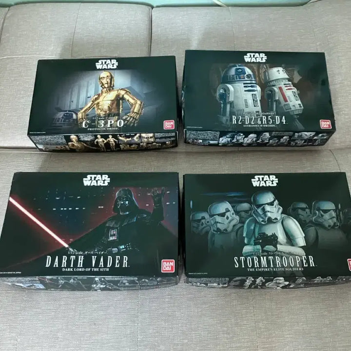 [SOLD OUT] 반다이 스타워즈 R2-D2 C-3PO 스톰트루퍼 다스베이더 프라모델