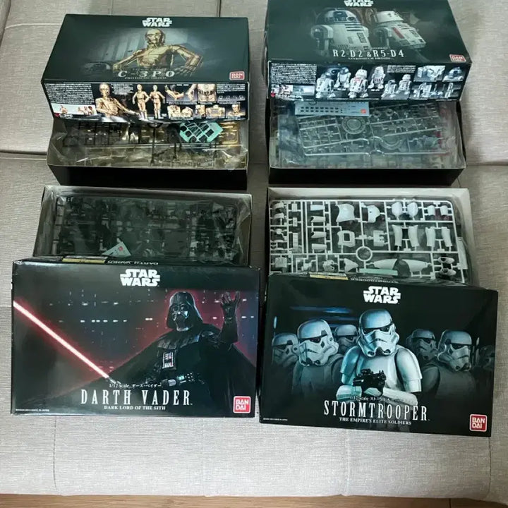 [SOLD OUT] 반다이 스타워즈 R2-D2 C-3PO 스톰트루퍼 다스베이더 프라모델