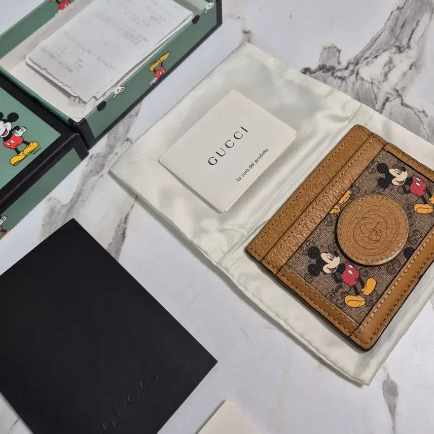 [BUNJANG] Gucci Disney Mickey Mouse Card Holder Case / (정품) 구찌 디즈니 미키마우스 카드지갑 홀더 케이스