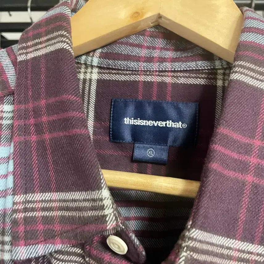 [BUNJANG] thisisneverthat Flannel Check Shirt (XL) / 디스이즈네버댓 플란넬 체크셔츠(xl)