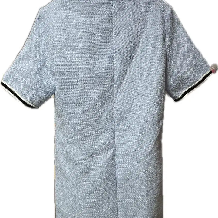 [BUNJANG] Tweed Mini Dress Sky Blue / 트위드 미니 원피스 하늘색 새상품
