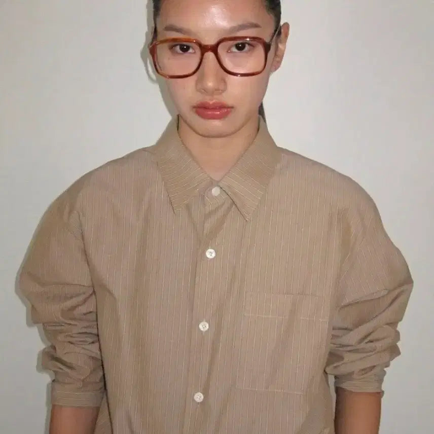 [BUNJANG] Holmes Classy Stripe Shirt / 포니테일 셔츠