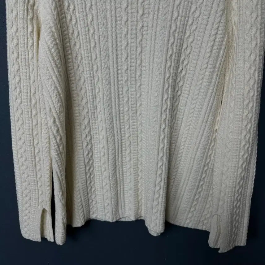 [BUNJANG] Theory Ivory Half-Turtle Neck Knit Top / S 띠어리 여성 아이보리 반폴라 니트