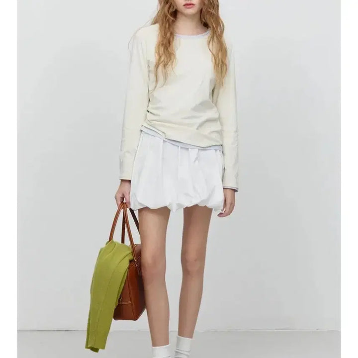 [BUNJANG] Dunst Balloon Mini Skirt / 던스트 벌룬 미니스커트 (1회 착용)