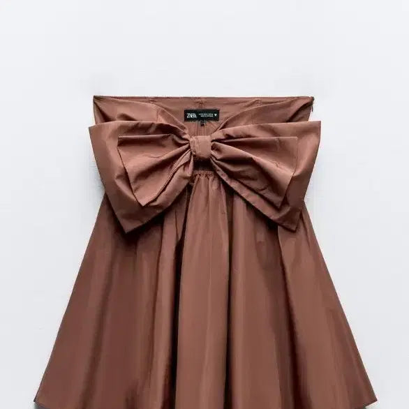 [BUNJANG] ZARA Ribbon Cutout Mini Dress / 자라 리본 컷아웃 원피스 새상품