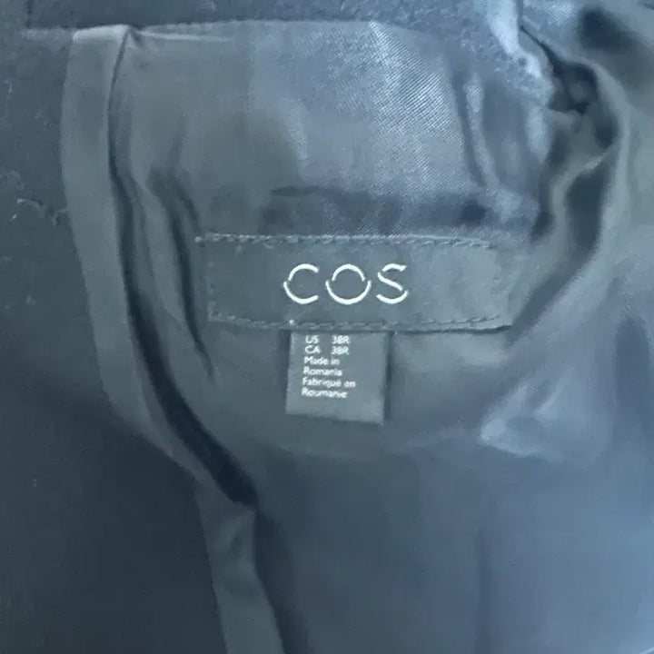 [BUNJANG] COS Tailored Coat Black 38 / COS 코스 / 울 테일러드 코트 블랙 / 38