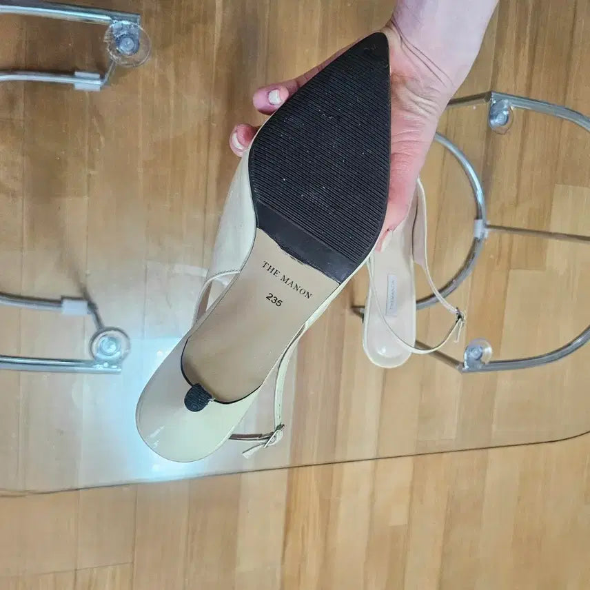 [BUNJANG] The Mignon Slingback Heels Cream Ivory / 더마농 제작 슬링백힐 크림아이보리 팝니다
