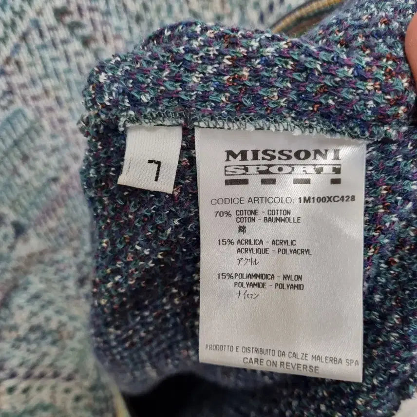 [BUNJANG] Missoni Round Knit Sweater / 미쏘니 라운드 니트 남110ㅡ0409