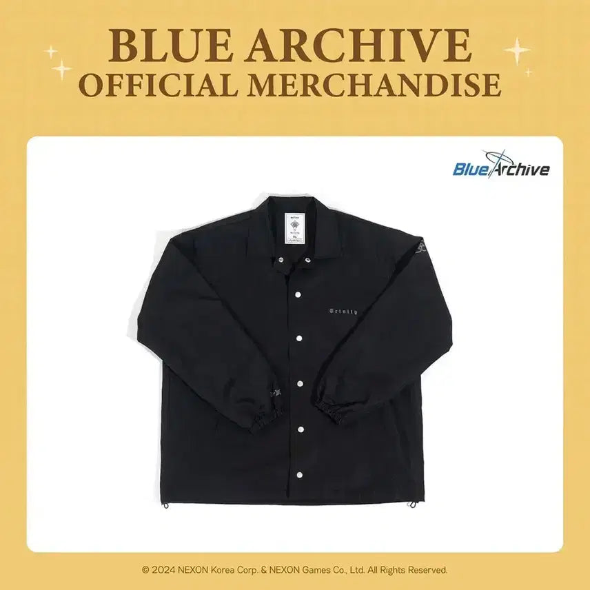 [BUNJANG] Blue Archive 2.5 Anniversary Trinity Coach Jacket Black 2XL / 블루아카이브 2.5주년 공식 트리니티 코치자켓 블랙 2XL 블루아카 블아