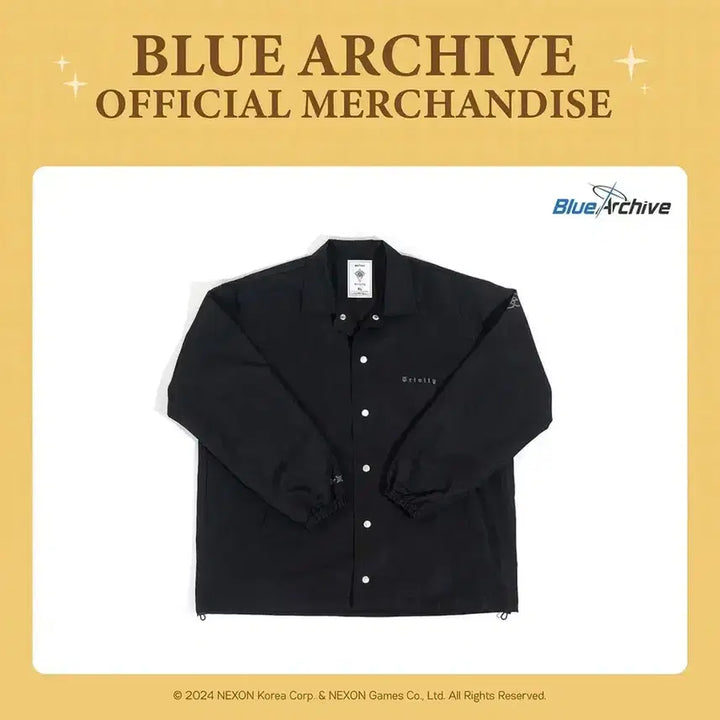 [BUNJANG] Blue Archive 2.5 Anniversary Trinity Coach Jacket Black 2XL / 블루아카이브 2.5주년 공식 트리니티 코치자켓 블랙 2XL 블루아카 블아