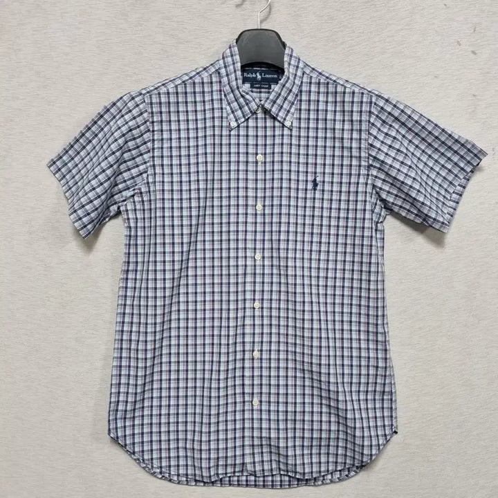 [BUNJANG] Polo Checkered Short-Sleeved Shirt / 폴로 체크 남방 남95ㅡ0409