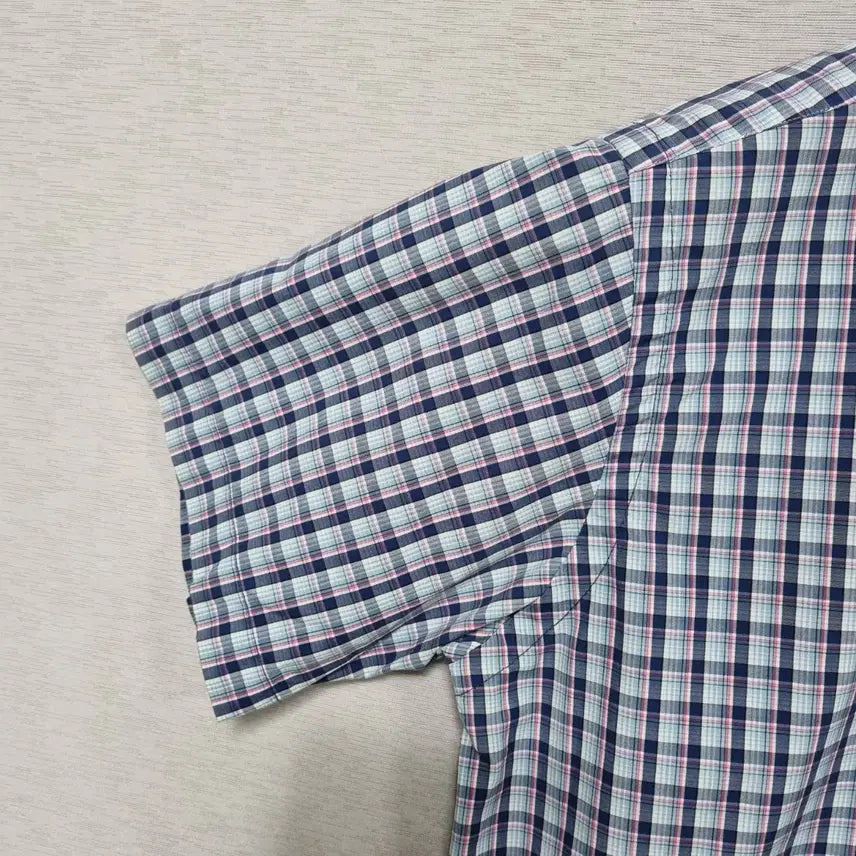 [BUNJANG] Polo Checkered Short-Sleeved Shirt / 폴로 체크 남방 남95ㅡ0409