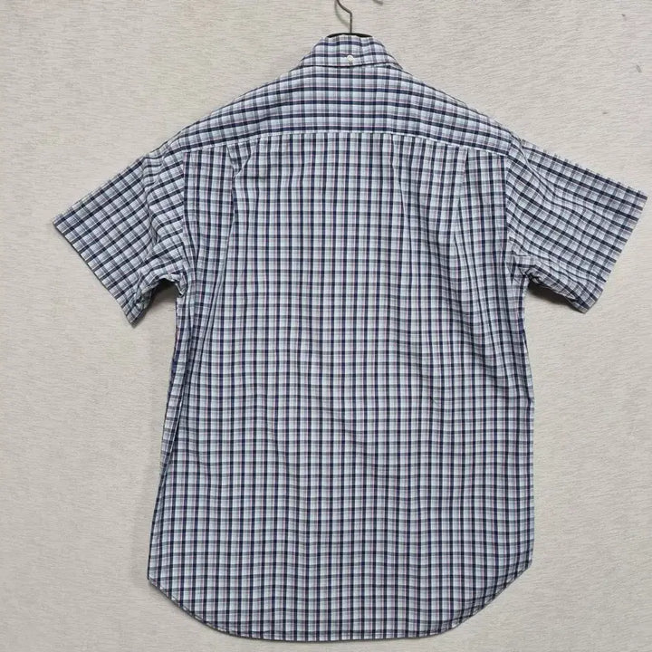 [BUNJANG] Polo Checkered Short-Sleeved Shirt / 폴로 체크 남방 남95ㅡ0409