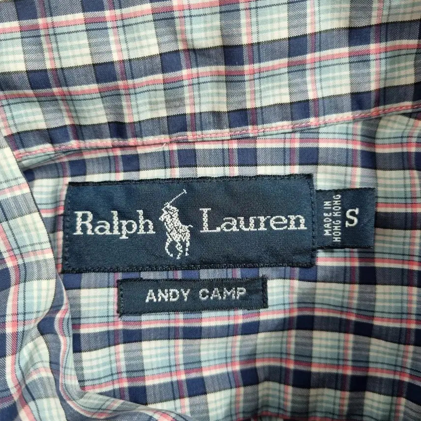 [BUNJANG] Polo Checkered Short-Sleeved Shirt / 폴로 체크 남방 남95ㅡ0409