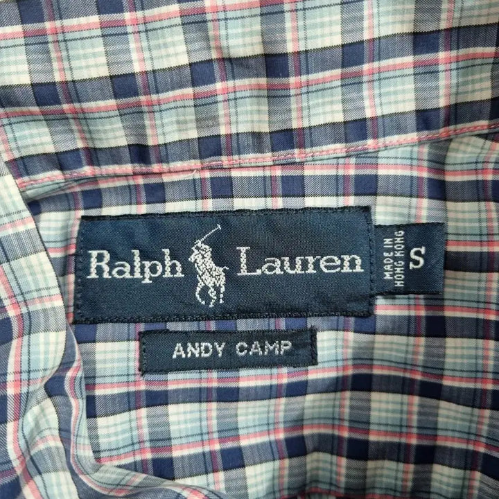 [BUNJANG] Polo Checkered Short-Sleeved Shirt / 폴로 체크 남방 남95ㅡ0409