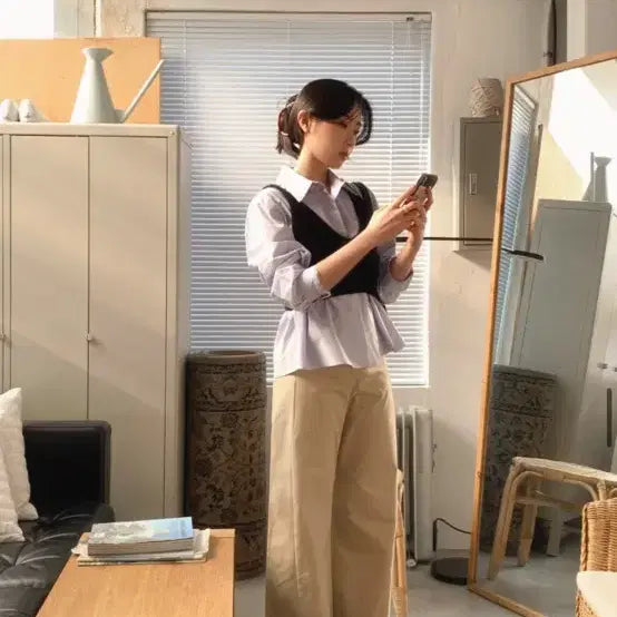 [BUNJANG] Moabin Prime Cotton Pants Beige S / 모아빈 Prime Cotton pt 베이지 새상품 s