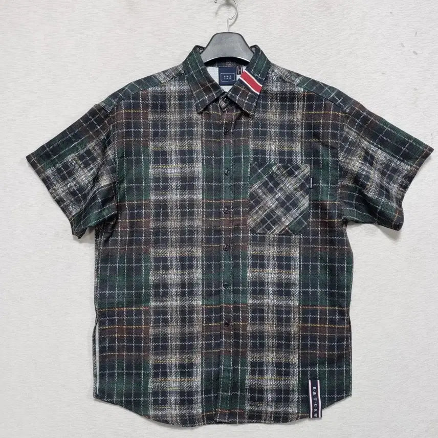 [BUNJANG] Romantic Crown Checkered Shirt / ㅡ 로맨틱크라운 체크 남방 남100ㅡ0409