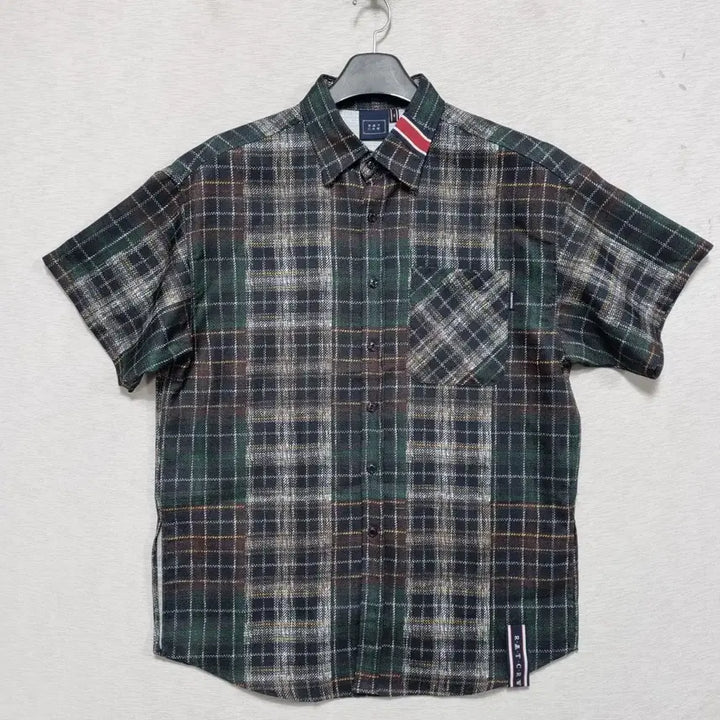 [BUNJANG] Romantic Crown Checkered Shirt / ㅡ 로맨틱크라운 체크 남방 남100ㅡ0409