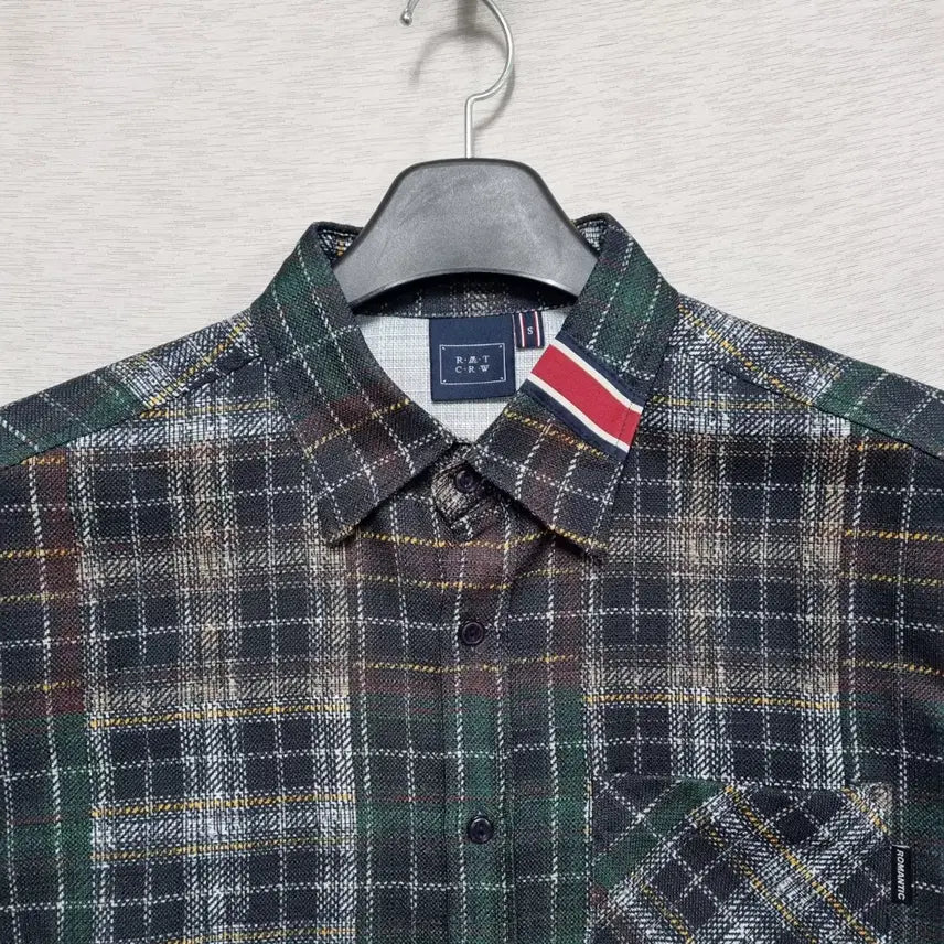 [BUNJANG] Romantic Crown Checkered Shirt / ㅡ 로맨틱크라운 체크 남방 남100ㅡ0409