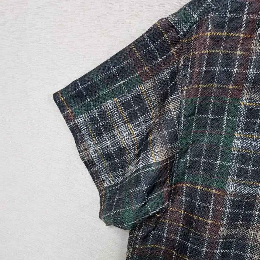 [BUNJANG] Romantic Crown Checkered Shirt / ㅡ 로맨틱크라운 체크 남방 남100ㅡ0409