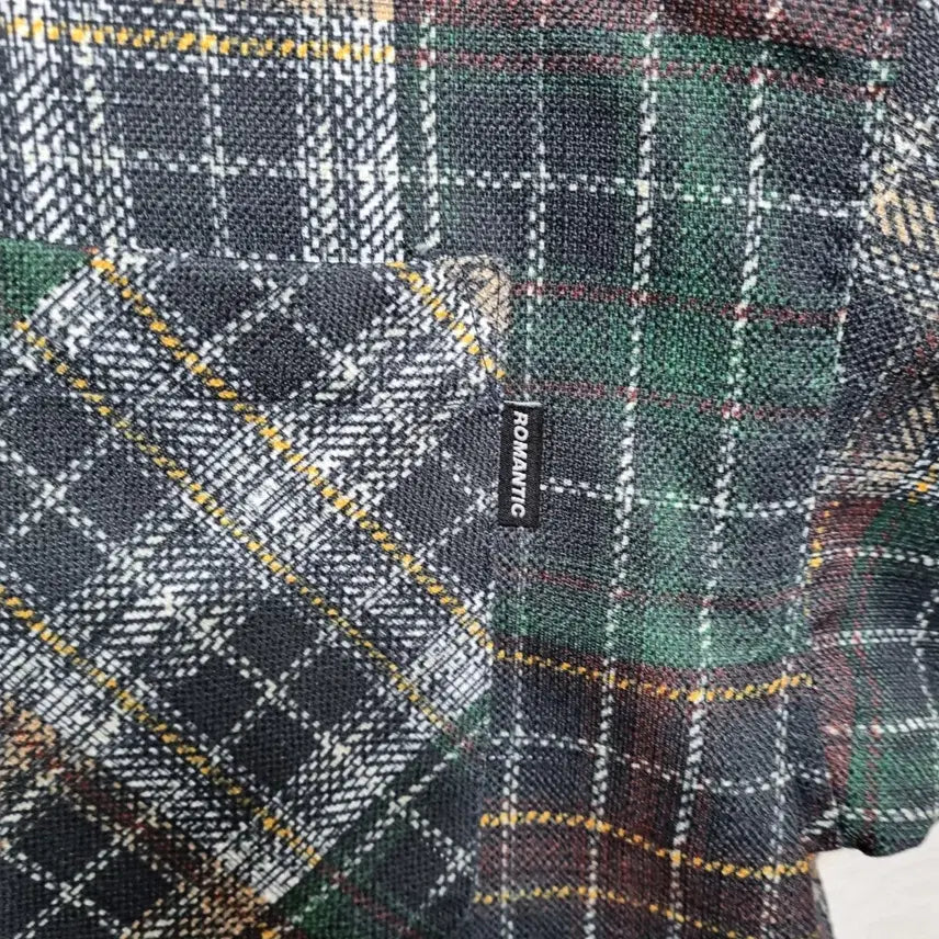 [BUNJANG] Romantic Crown Checkered Shirt / ㅡ 로맨틱크라운 체크 남방 남100ㅡ0409