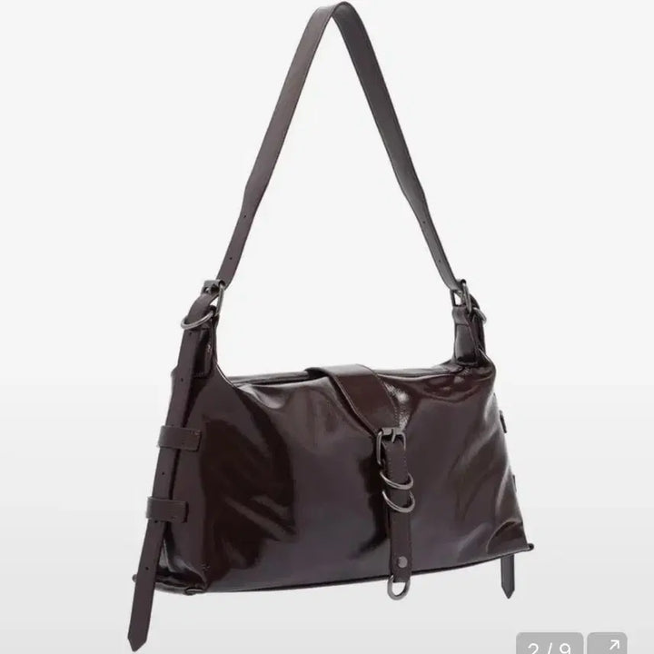 [BUNJANG] Payhey Mini Wave Belted Bag Brown / 페이헤이 미니 웨이브 벨티드 백 브라운