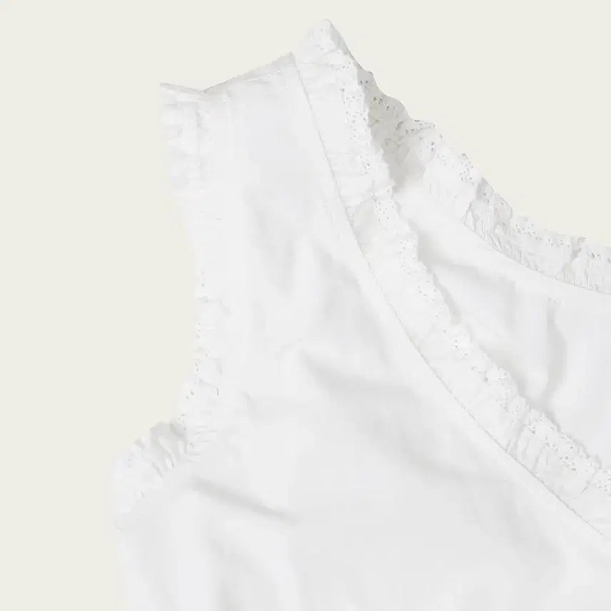 [BUNJANG] Ribbonbit Tippy Blouse - Ivory / Ribbonbit tippy blouse_ivory