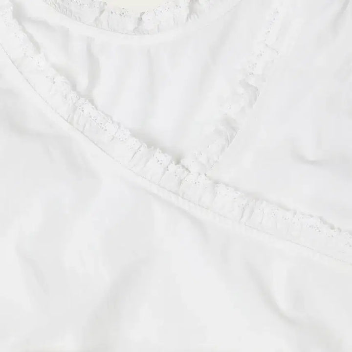 [BUNJANG] Ribbonbit Tippy Blouse - Ivory / Ribbonbit tippy blouse_ivory