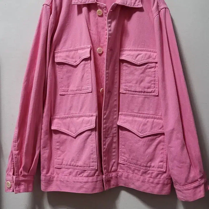 [BUNJANG] Pink Denim Jacket / 귀여운 핑크색 데님 자켓