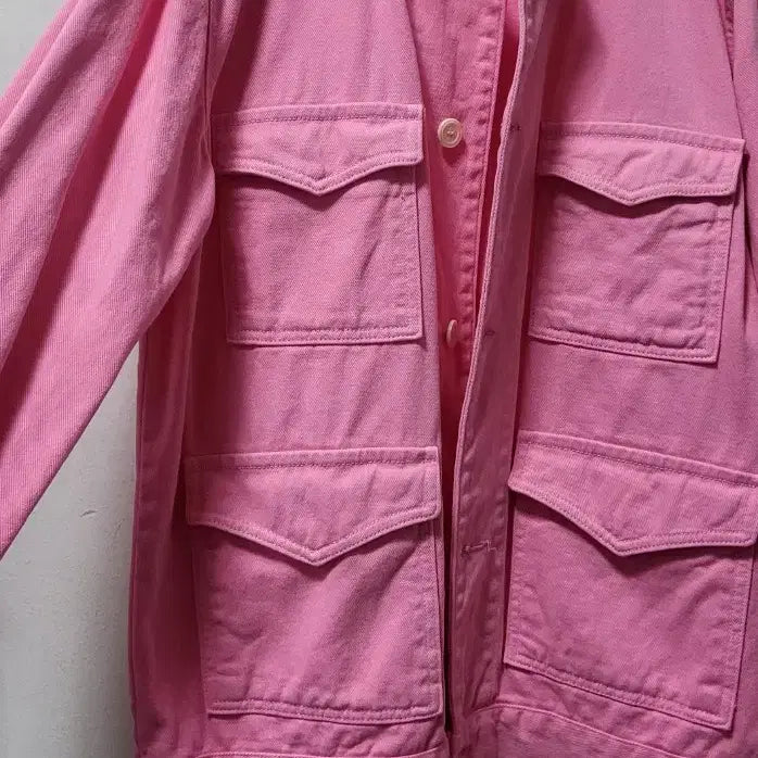 [BUNJANG] Pink Denim Jacket / 귀여운 핑크색 데님 자켓