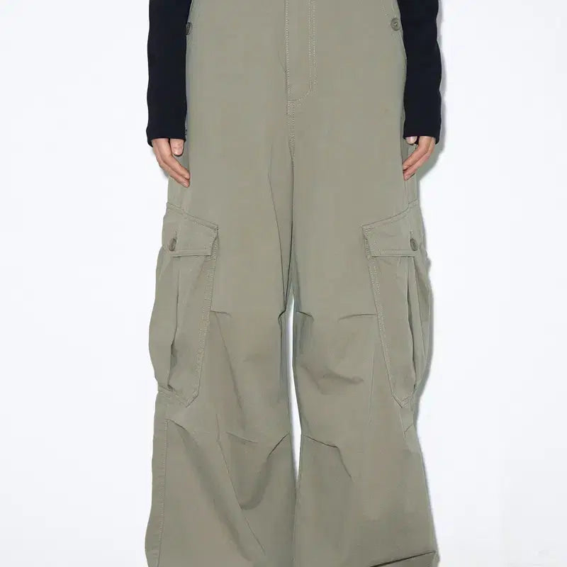 [BUNJANG] Helene Paris Logo Needle Parachute Pants (M) / 헬레네파리스 로고 니들 파라슈트 팬츠 m