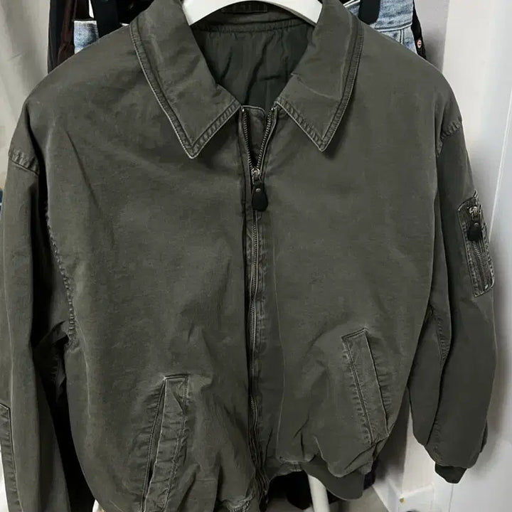 [BUNJANG] Brown Yard 26SS Washed Tanker Jacket Olive / (3) 브라운야드 26SS 워시드 탱커 자켓 올리브