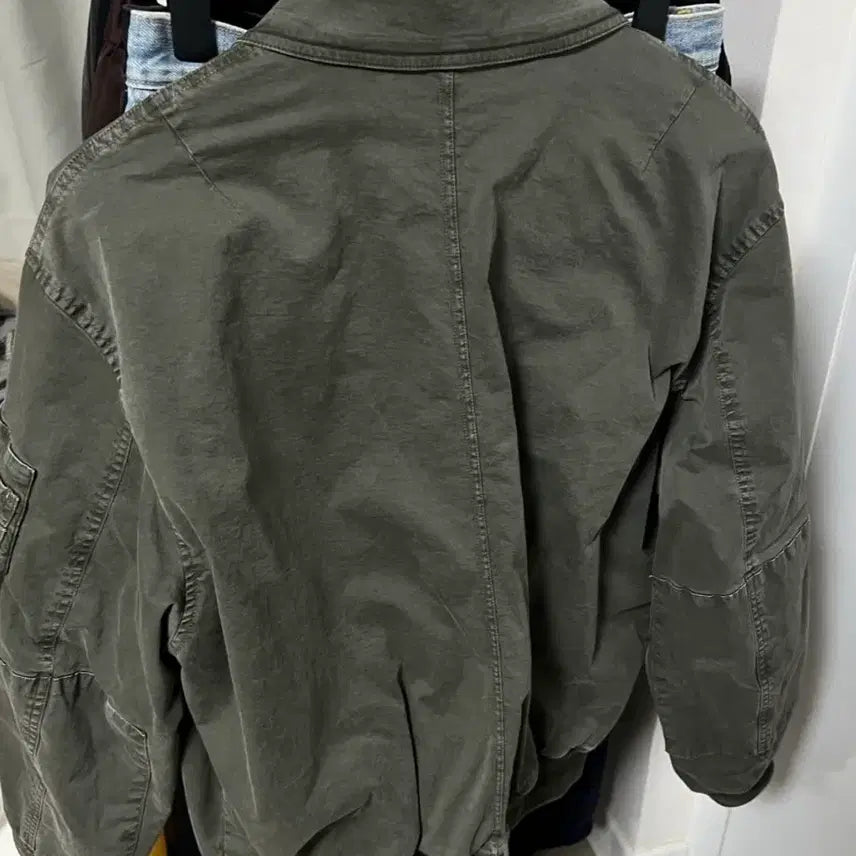 [BUNJANG] Brown Yard 26SS Washed Tanker Jacket Olive / (3) 브라운야드 26SS 워시드 탱커 자켓 올리브