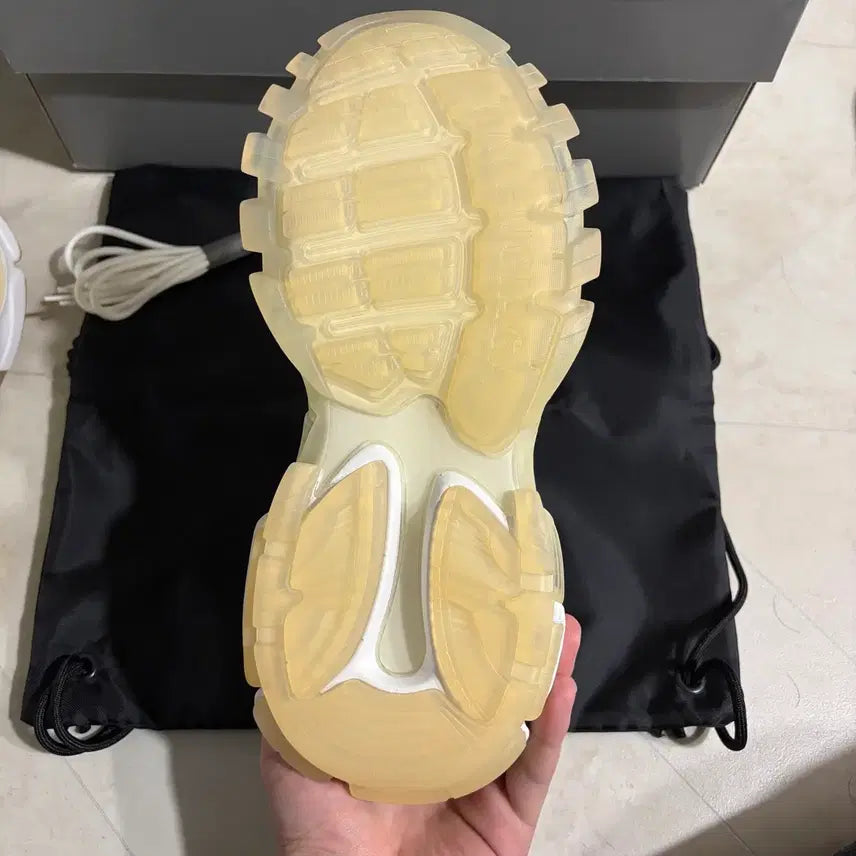 [BUNJANG] Balenciaga Track.2 Clear Sole White Sneakers / [새상품]발렌시아가 트랙2 클리어솔 화이트 270,275,280