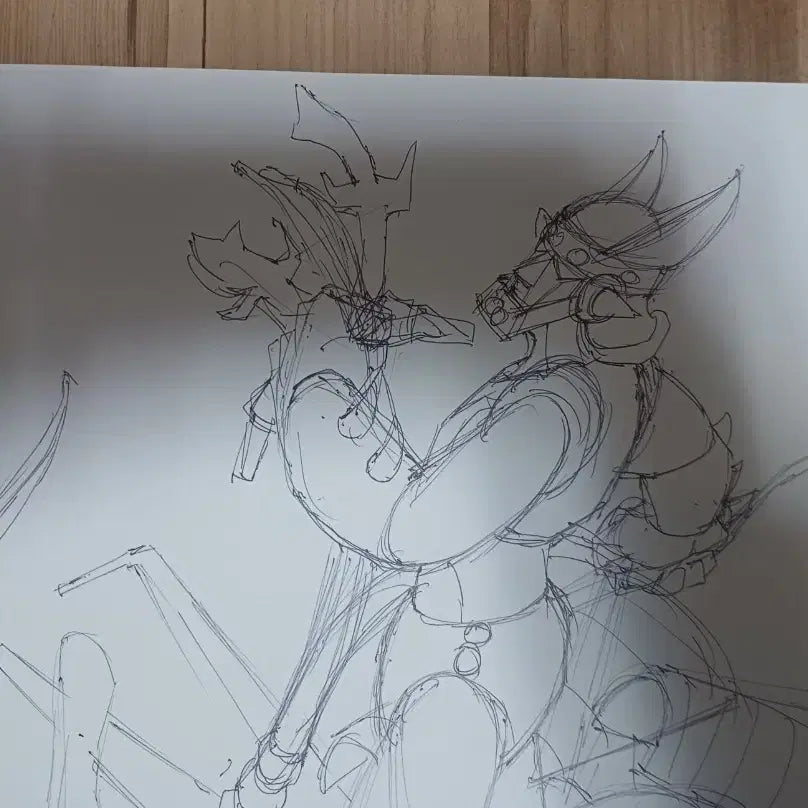 [BUNJANG] Kim Hyung-bae Robot Taekwon V Original Sketch / 로보트 태권브이 김형배 선생님 원화2