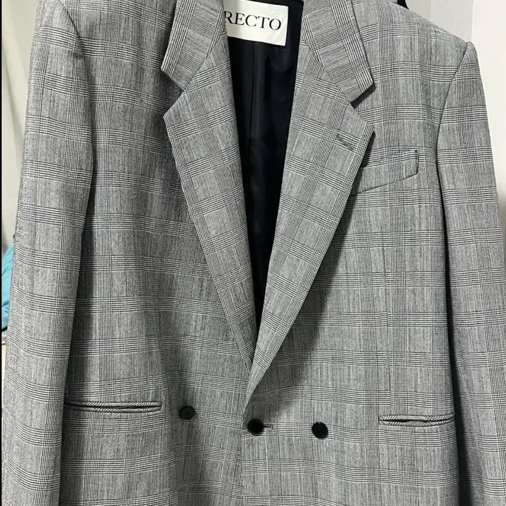 [BUNJANG] RECTO 24SS Glen Check Blazer (S) / 렉토 24SS 글랜 체크 블레이저 (S)