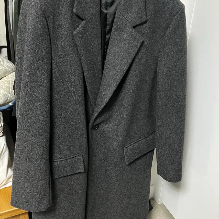 [BUNJANG] Savage 24FW Single Chesterfield Coat (Gray, M) / 세비지 24FW Single Chesterfield Coat 그레이(m)
