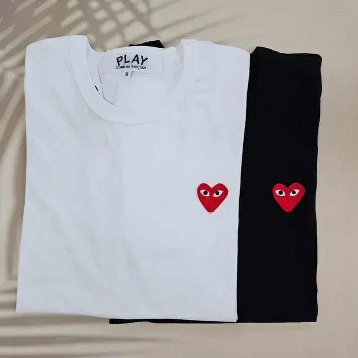 [BUNJANG] Comme des Garcons Play Heart Logo T-shirt / 꼼데가르송 플레이 반팔 티셔츠 화이트/블랙
