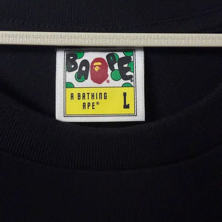 [BUNJANG] BAPE ABC Camo Milo On Big T-Shirt Black Pink L / 베이프 ABC 카모 마일로 온 빅 티셔츠 블랙 핑크 L