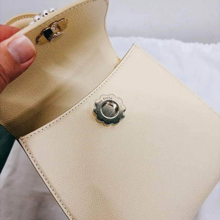 [BUNJANG] Simone Rocha Valentine Mini Tote Bag / (정품/새상품) 시몬로샤 여성 크림 펄 미니 발렌타인 토트백 숄더백