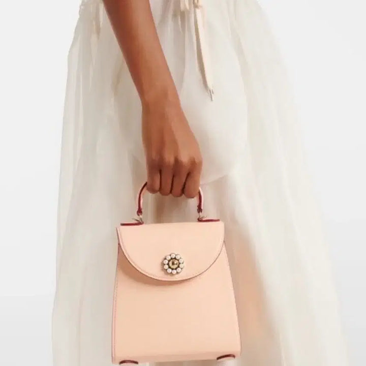 [BUNJANG] Simone Rocha Valentine Mini Tote Bag / (정품/새상품) 시몬로샤 여성 크림 펄 미니 발렌타인 토트백 숄더백