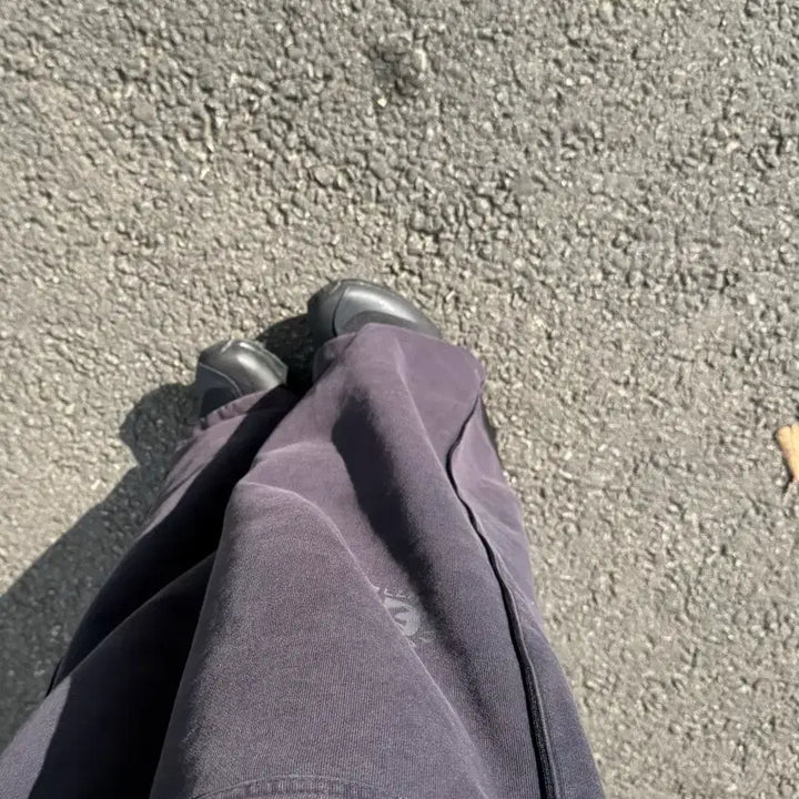 [BUNJANG] Polytelu Fatigue Dark Purple Navy Sweatpants / 2) 폴리테루 퍼티그 다크퍼플네이비 닼퍼네