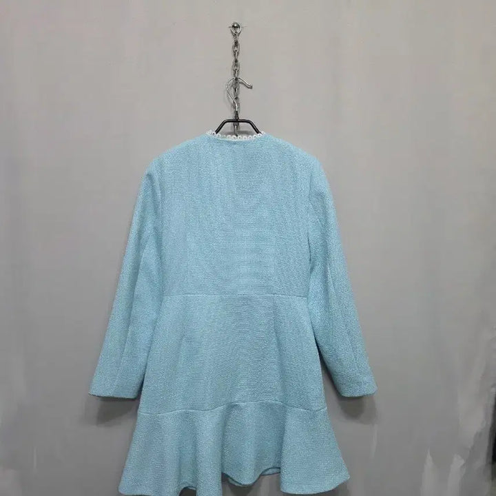 [BUNJANG] MUJEL Tweed Dress Sky Blue / MUJEL 뮤젤 트위드 원피스 하늘색