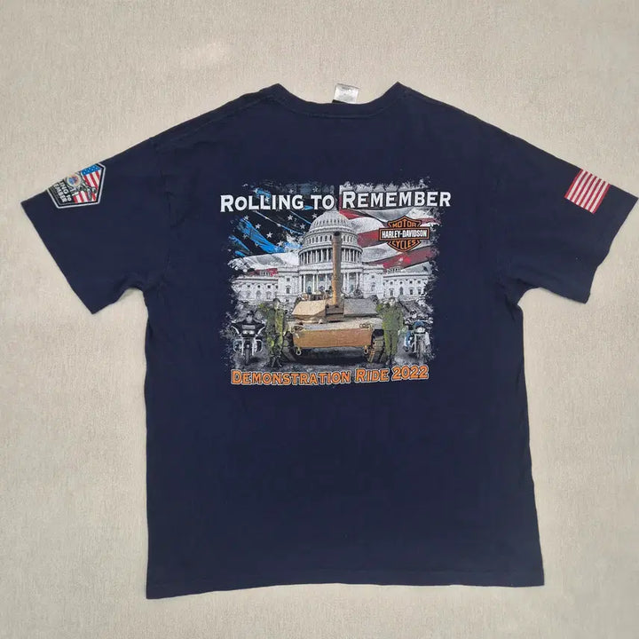 [BUNJANG] Harley Davidson XL Short Sleeve T-shirt / 할리데이비슨 XL사이즈 반팔티셔츠