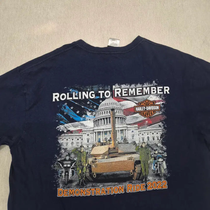 [BUNJANG] Harley Davidson XL Short Sleeve T-shirt / 할리데이비슨 XL사이즈 반팔티셔츠