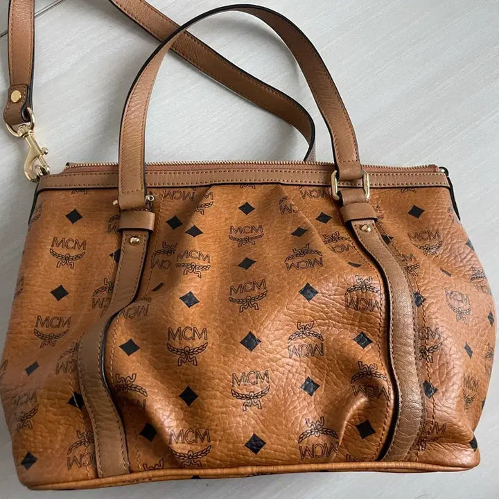 [BUNJANG] MCM Visetos Shoulder Bag Brown / MCM 비세토스 숄더백 브라운 / 정품