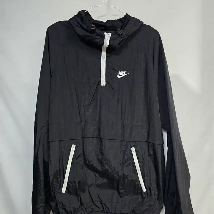 [BUNJANG] Nike Black Windbreaker Hooded Zip-Up Jacket / 나이키 블랙 바람막이 후드 집업100,실측60-76