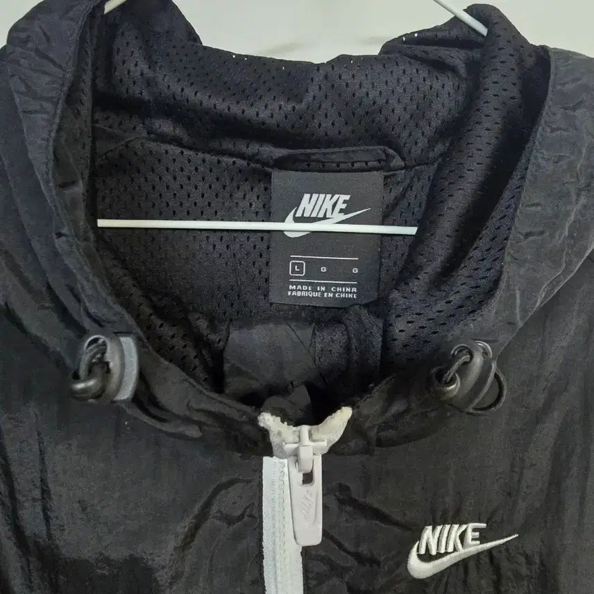 [BUNJANG] Nike Black Windbreaker Hooded Zip-Up Jacket / 나이키 블랙 바람막이 후드 집업100,실측60-76