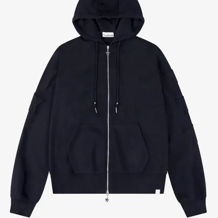 [BUNJANG] Tuomio Star Patch Hooded Zip-up Navy 1 Size / 뚜오미오 스타패치 후드집업 네이비 1사이즈 새상품